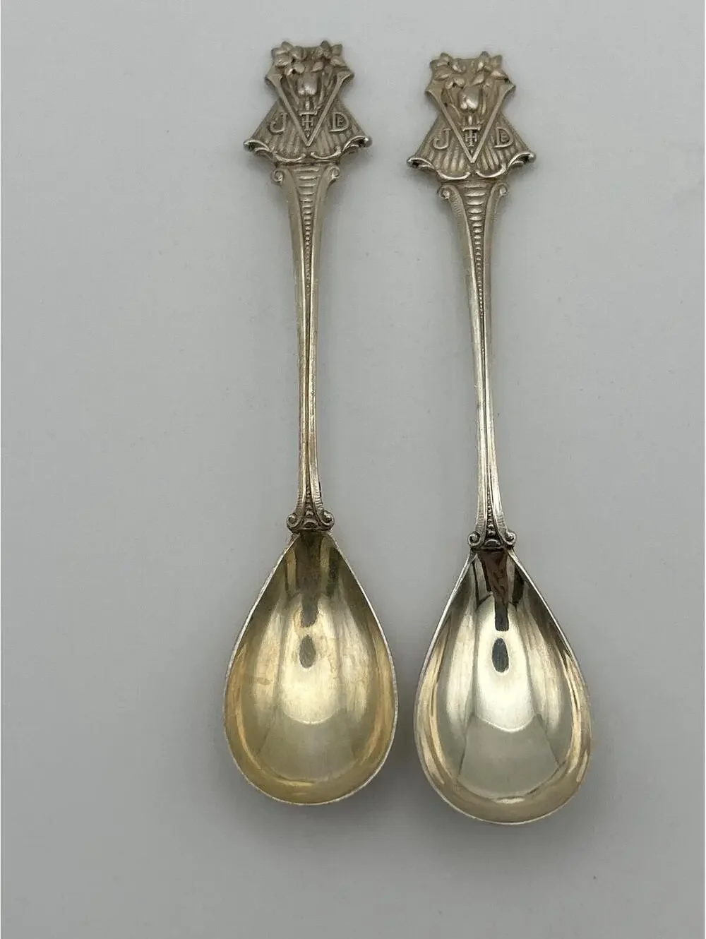 Vintage Jac. Th. de Vroomen Silver Spoons from Lisse, Holland - Set of 2
